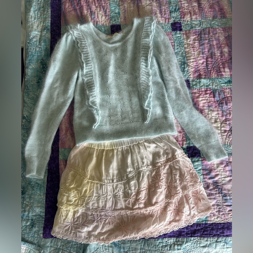 Trade/sell Loveshackfancy Jasmine Sweater XS EUC🦄🌈🌺 - Picture 8 of 8